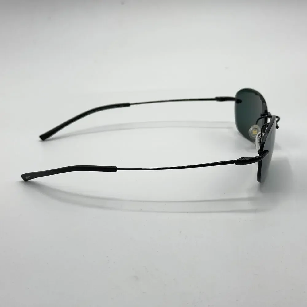 Maui Jim Sunglasses AKI AKI MJ333-02 Glossy Black Polarized Grey Lens 50.5mm NEW